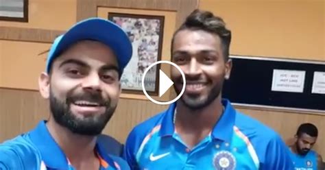 Watch: Virat Kohli Heaps Praises For Hardik Pandya In The ‘Locker Room ...