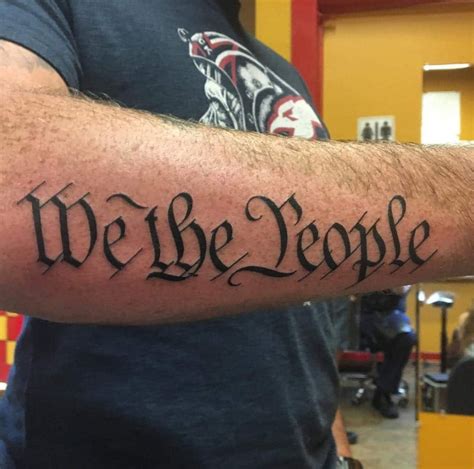 140 Patriotic We The People Tattoo Designs with Meaning and Ideas ...