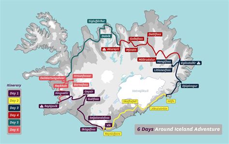 Printable Map Of Iceland Ring Road