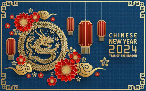 Happy chinese new year 2024 year of the chinese dragon zodiac 24178751 ...