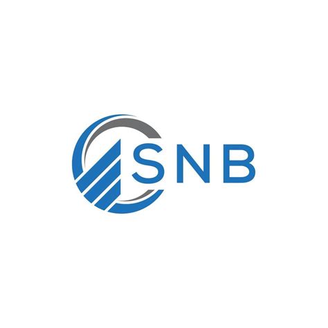 SNB Flat accounting logo design on white background. SNB creative ...