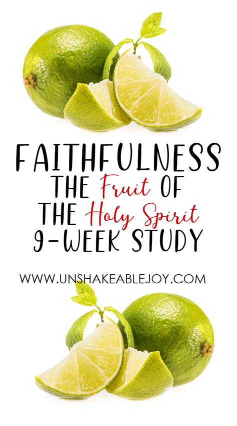 Fruit of the Spirit FAITHFULNESS - Unshakeable Joy