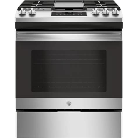 GE 30-inch 5.0 cu. ft. Single Oven Gas Range with Steam Clean in ...