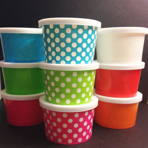 4oz. 25 small Ice cream Cups with lid choice by sweetpartyshop