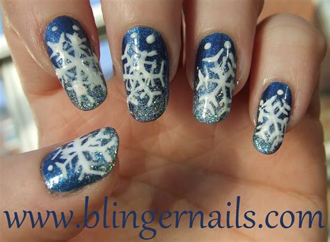 Blingernails: Snowflake Nail Art Design