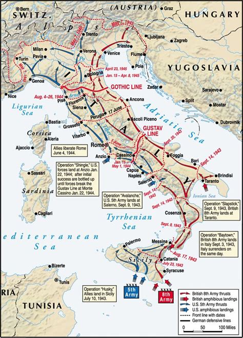 The campaign to liberate Italy began with the invasion of Sicily in ...