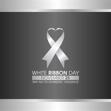 vector graphic of white ribbon day good for white ribbon day ...