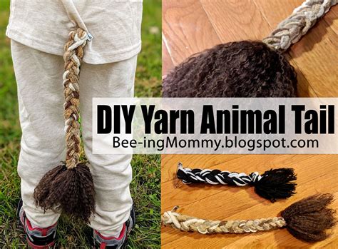 DIY Animal Tail Tutorial using Yarn