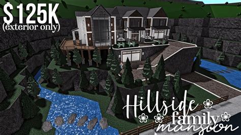 Bloxburg family hillside mansion