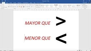 suma granero telegrama signos mayor que y menos que teclado Teseo Mesa ...