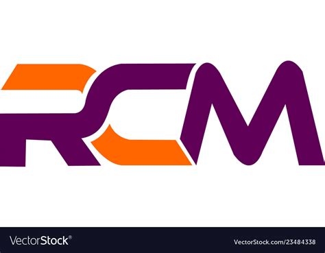 Logo - rcm Royalty Free Vector Image - VectorStock