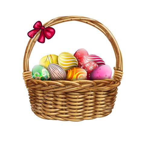 Easter Egg Basket Bunny Clipart Transparent Background, Easter Clipart ...