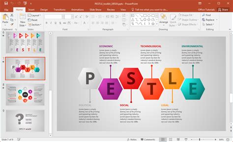 Pestle Analysis Ppt Template Free Download - Printable Form, Templates ...