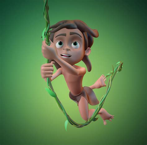 a cartoon character is hanging upside down on a vine with his hands in ...