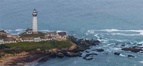 Pigeon Point Lighthouse. Aerial View of the Lighthouse Stock Photo ...