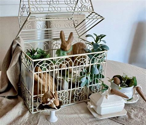 How to Turn a Decorative Bird Cage into a Charming Vignette - South ...