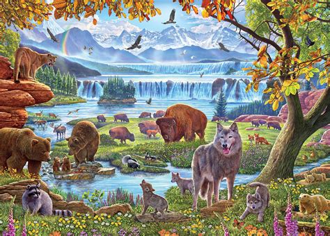 North American Wildlife, 1000 Pieces, Ceaco | Puzzle Warehouse