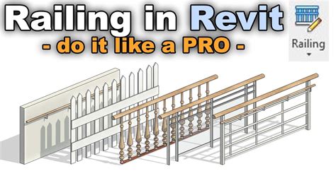 Revit Railing - Beginner to PRO Tutorial - YouTube