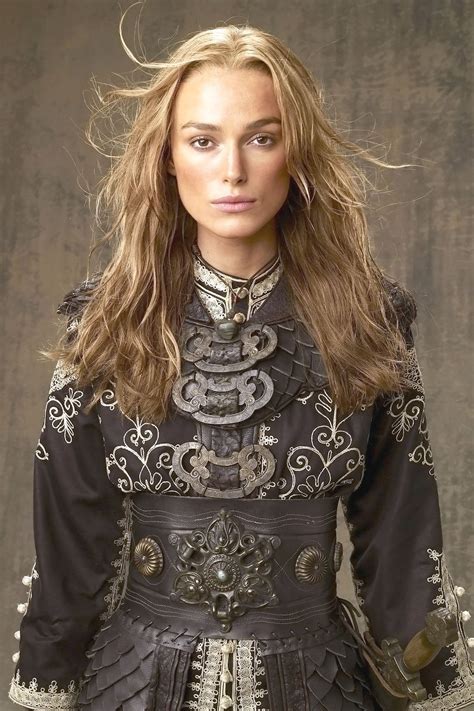 Keira Knightley posing for the promos of the movie PIRATES OF THE ...