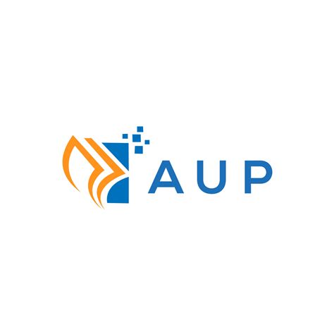 AUP credit repair accounting logo design on white background. AUP ...