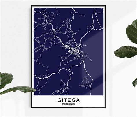 Gitega Map Print Map Print Gitega City Print Gitega Gitega | Etsy