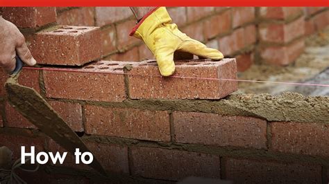 How To Build A Brick Wall - DIY At Bunnings | Doovi