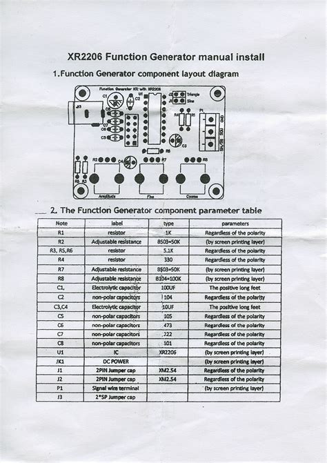 XR2206 Function Generator Kit Improved Instructions - Helpful Colin