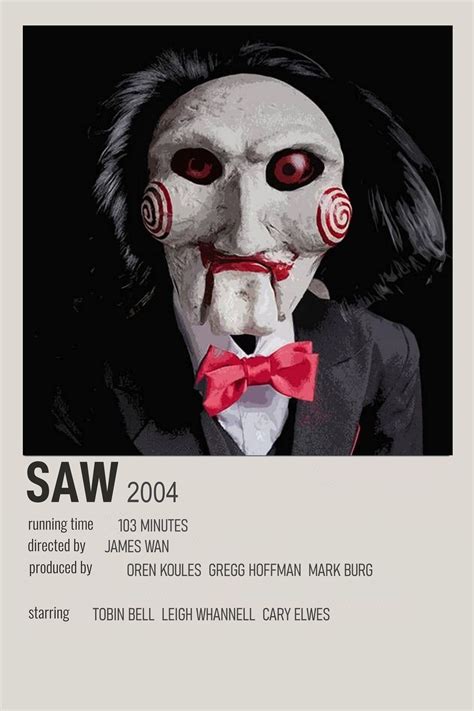 saw minimalist Polaroid alternative poster Iconic Movie Posters, Movie ...