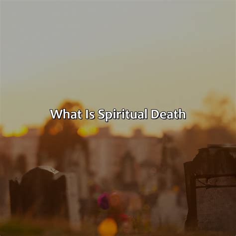 What Is Spiritual Death | Relax Like A Boss