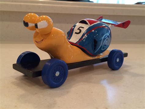 Turbo Pinewood Derby Car ~ lots of wooden balls and dowels sanded to ...