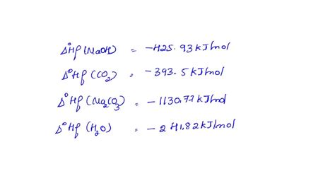 SOLVED: What is the enthalpy change, Delta Hrxn, for the following ...