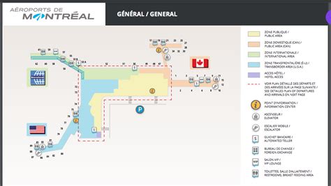 Montreal Airport Maps - Departure- Arrival and Parking Maps