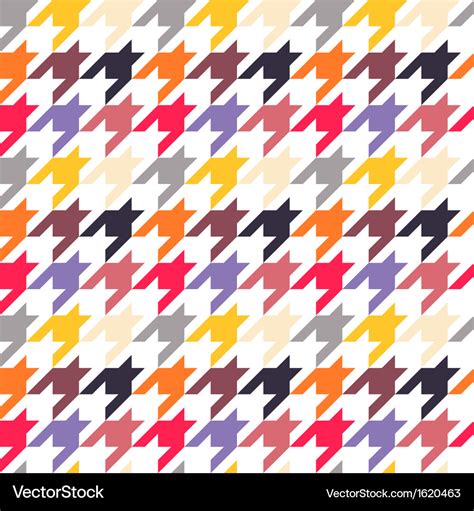 Houndstooth seamless pattern colorful Royalty Free Vector