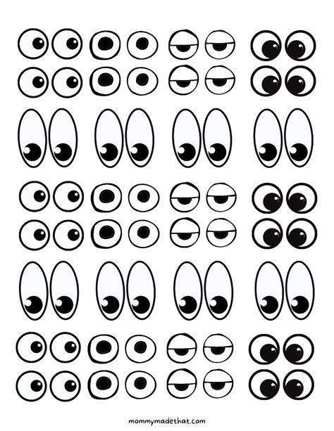 Halloween Eyes Template