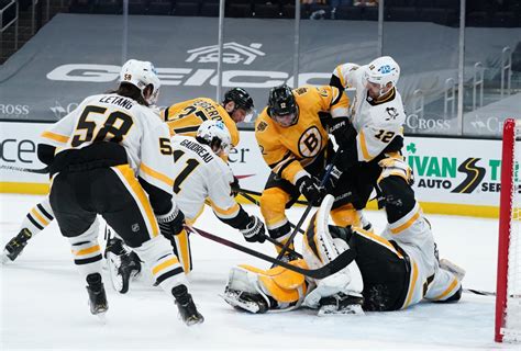 Bruins look to start new streak, lineups against Penguins