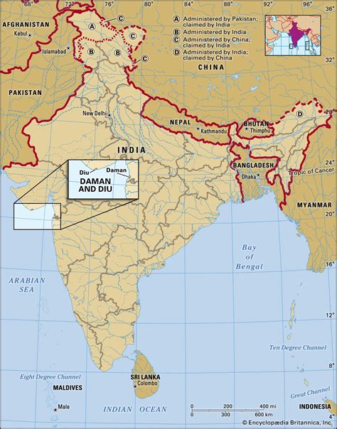 Daman and Diu | History, Government, Map, & Population | Britannica