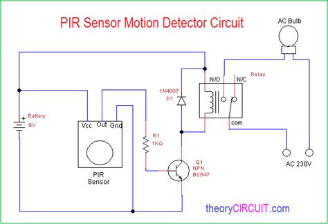 Pir Switch Circuit Diagram - Wiring Diagram