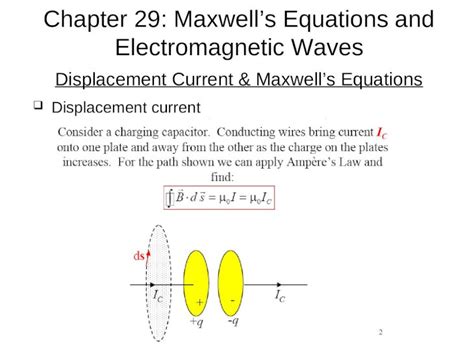 (PPT) Displacement Current & Maxwell’s Equations Displacement current ...