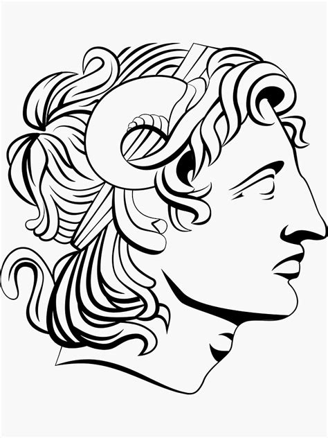 "Roman Bust" Sticker for Sale by PotluckPrints | Redbubble