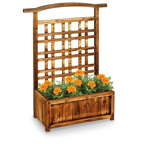 Wooden Planter Box / Trellis - 581062, Decorative Accessories at ...