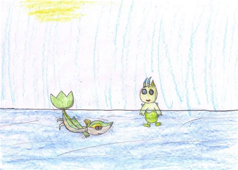 Grass type Pokemon in water by Hebi95 on DeviantArt