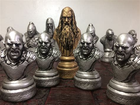 Lord of the Rings chess set - LOTR Chess Set Handmade Made to order ...