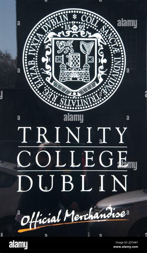 Logo for Trinity College Dublin, Dublin, Eire Stock Photo - Alamy