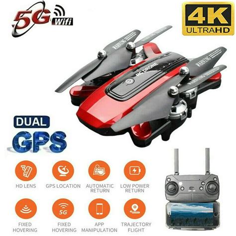 Foldable GPS Drones with 4K Camera for Adults, 5G FPV Transmission RC ...