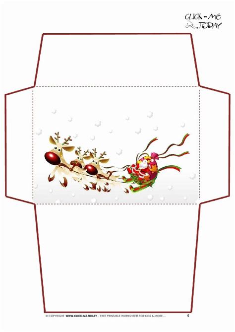 Printable Envelope Template Word Unique Printable Christmas Envelopes ...