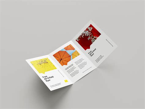 Free A5 trifold flyer mockup - Mockups Design