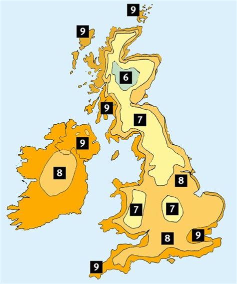 Hardiness Zones in the United Kingdom | Plant hardiness zone map, Plant ...