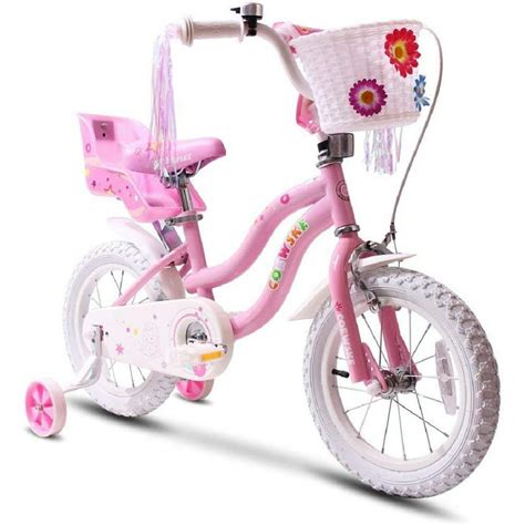 Coewske Princess Kids Bike 14 Inch Girls Bicycle with Training Wheels ...