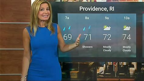 Jen Carfagno - The Weather Channel - 080921 Tight Blue Dress - Profile ...