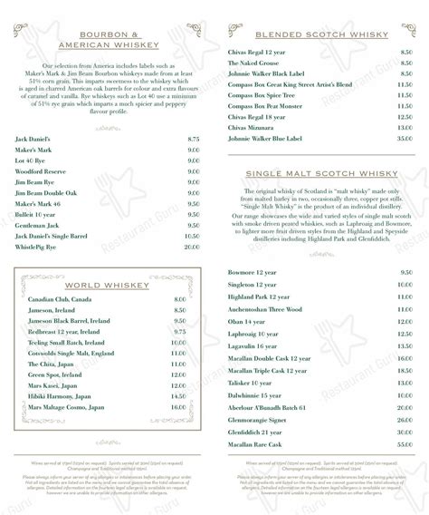 Menu at The Ivy Cambridge Brasserie restaurant, Cambridge